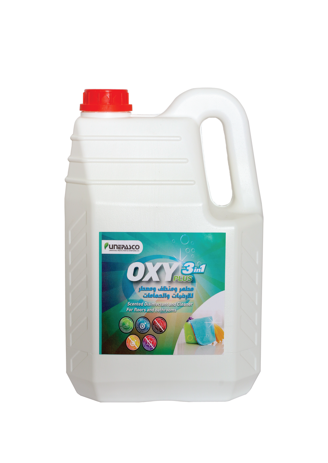 OxyPlus 3 in 1 Floors & Bathrooms Disinfectant, Cleanser, and Perfumer 3.7L